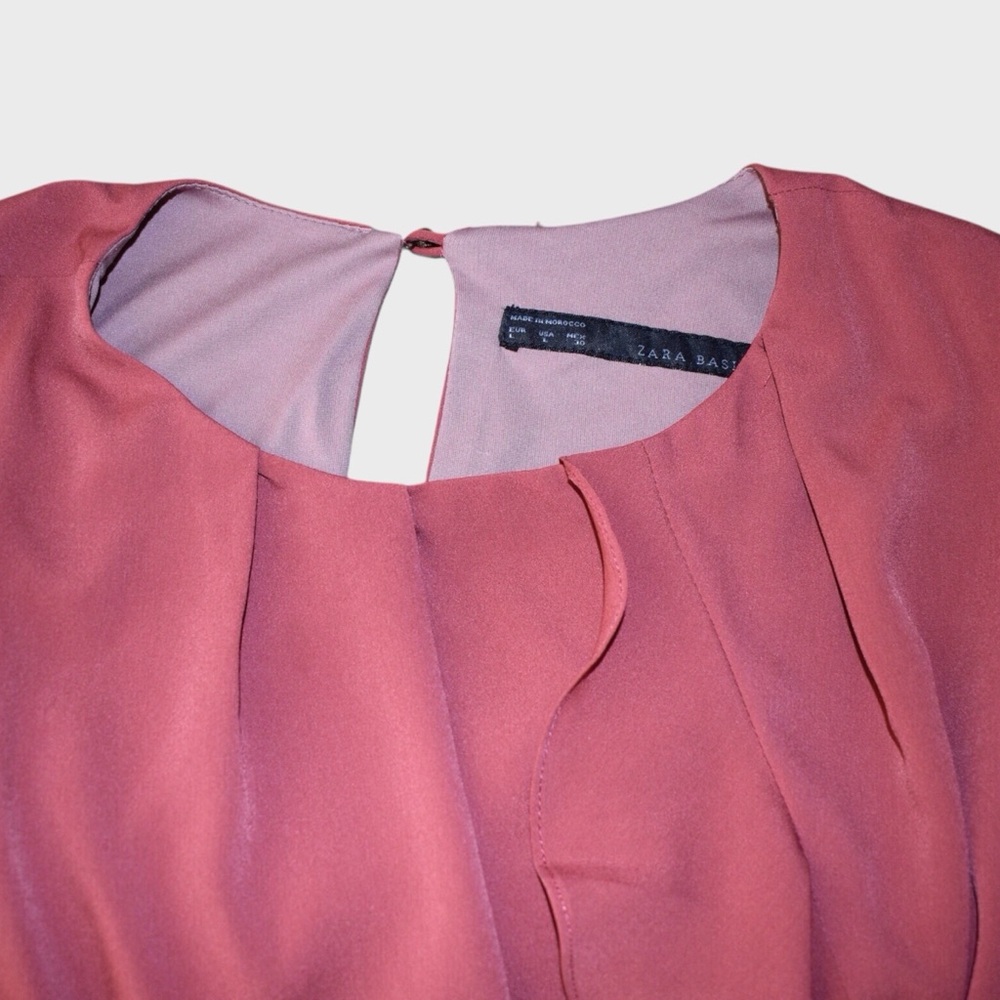 Zara Sleeveless Ruffle Front Dress - Picture 7 of 8